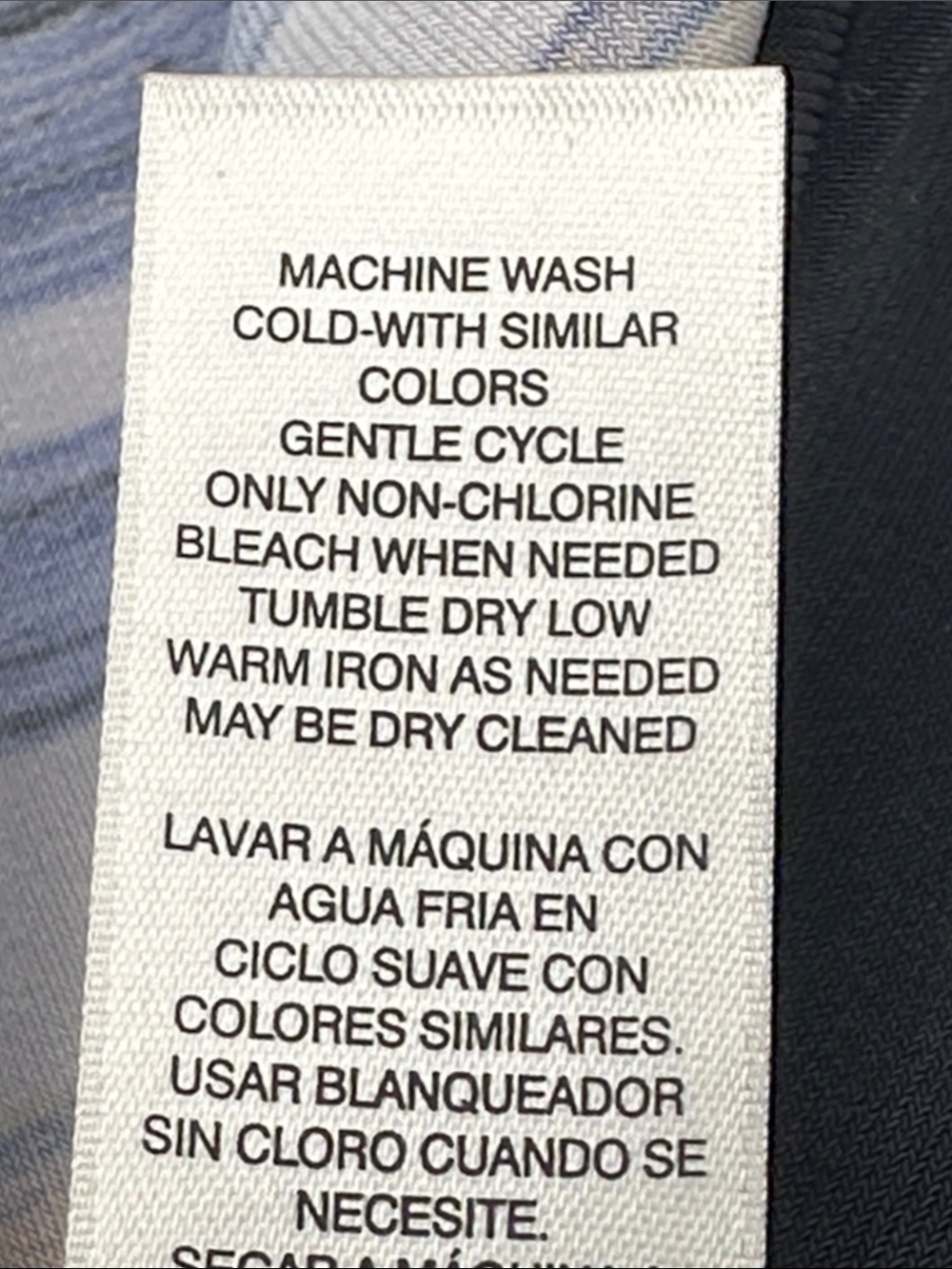 Chico’s Easywear Dress Size 1 (8) Floral Flowy Periwinkle Black - Picture 13 of 15